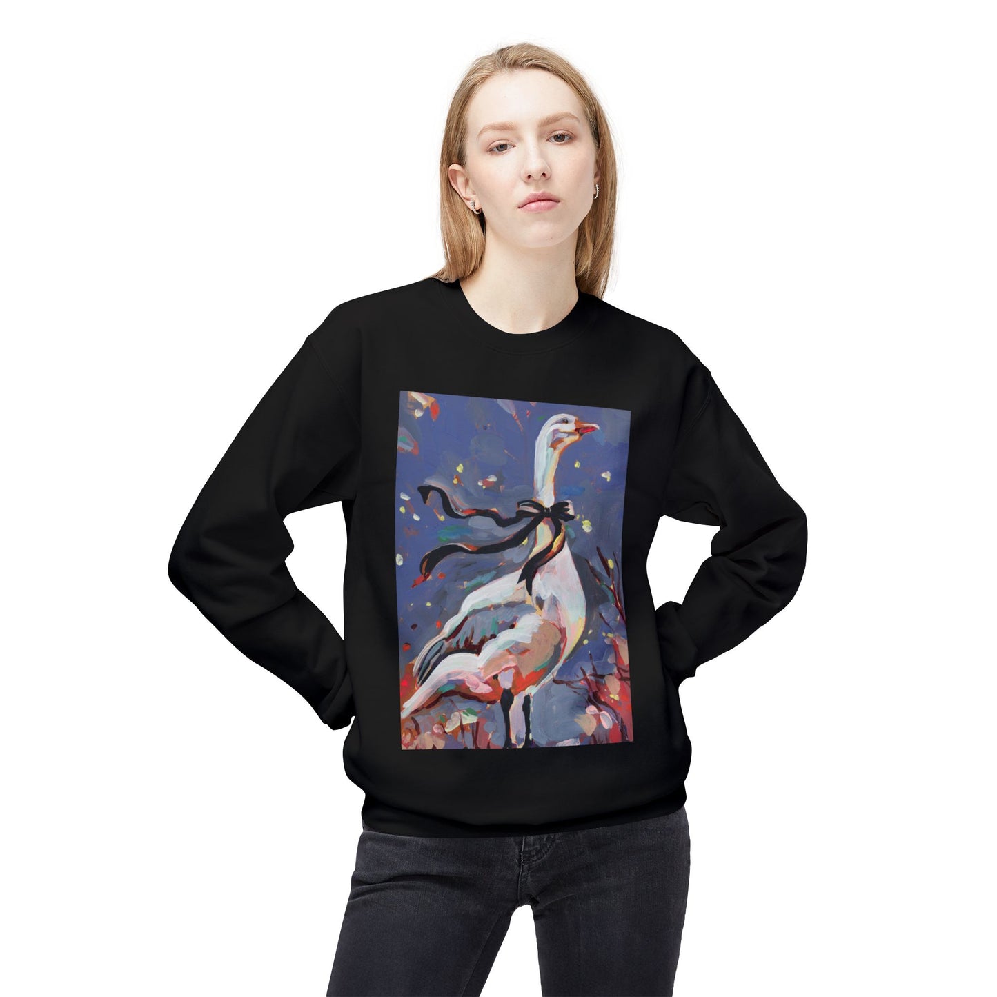 Black Bow Goose Sweatshirt