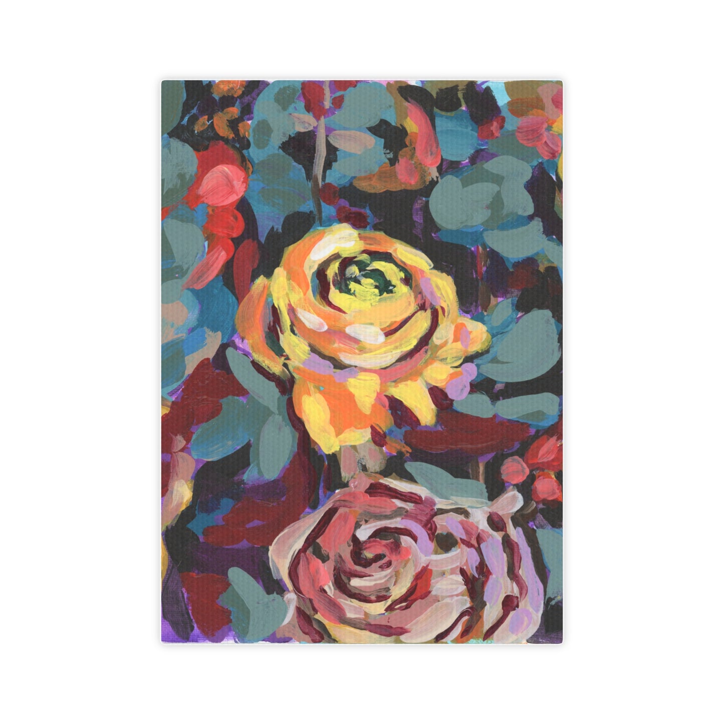 Yellow Rose Mini Painting