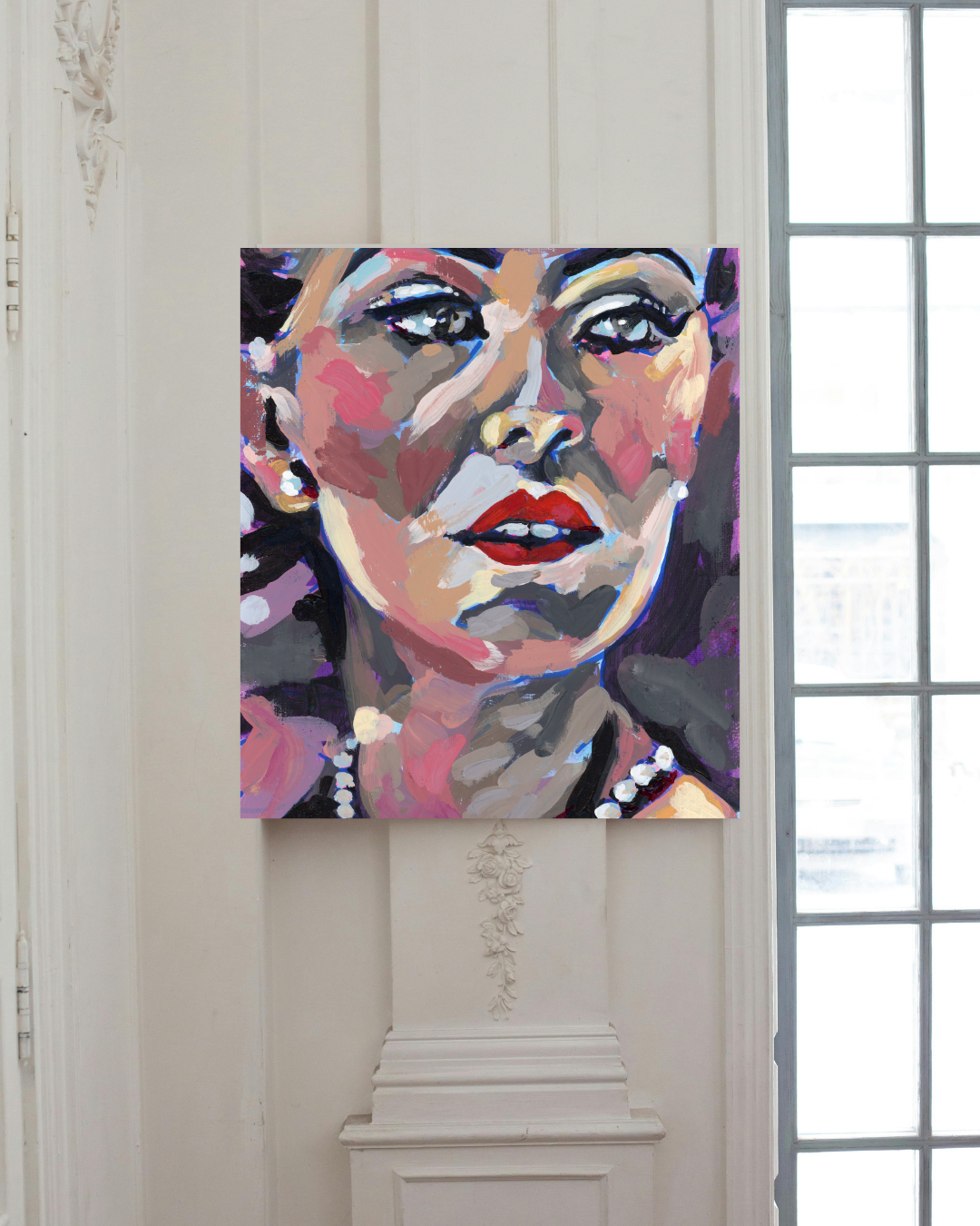 Pearl Portrait Canvas Print