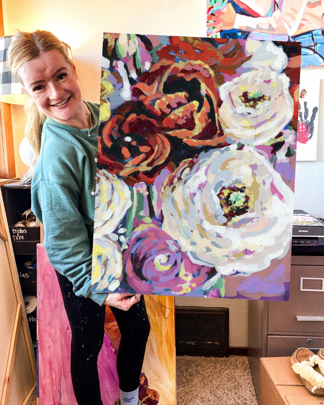 Birthday Bouquet Canvas Print