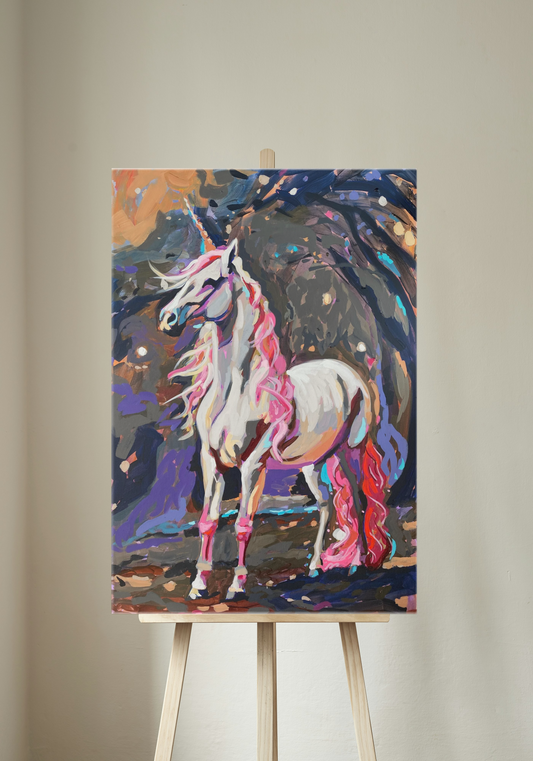 Unicorn Pizza Canvas Print