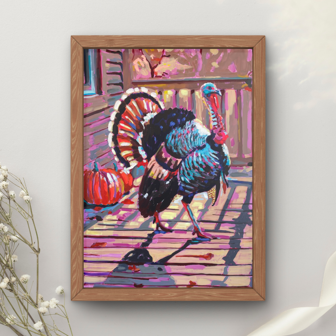 Turkey Strut Art Print – paintingpaige