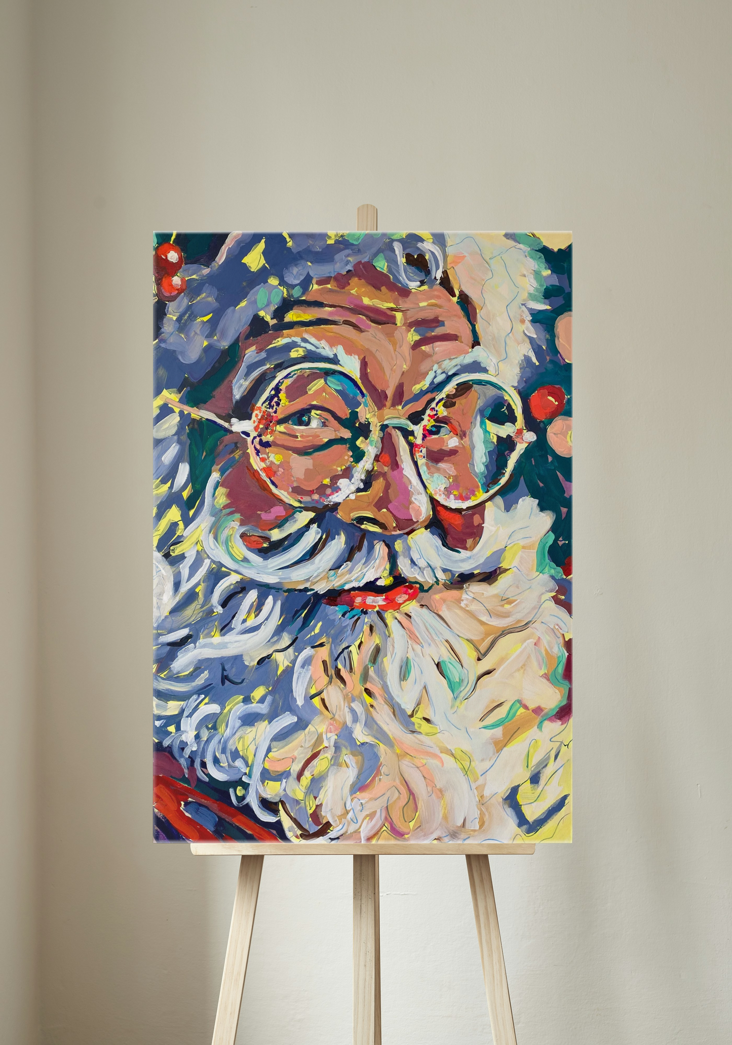 2025 Santa Portrait Canvas Print