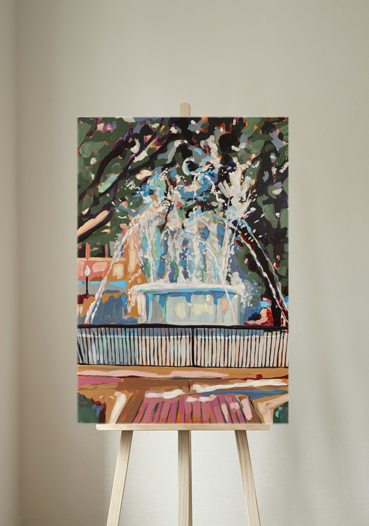 Washington Fountain Classic Version Canvas Print