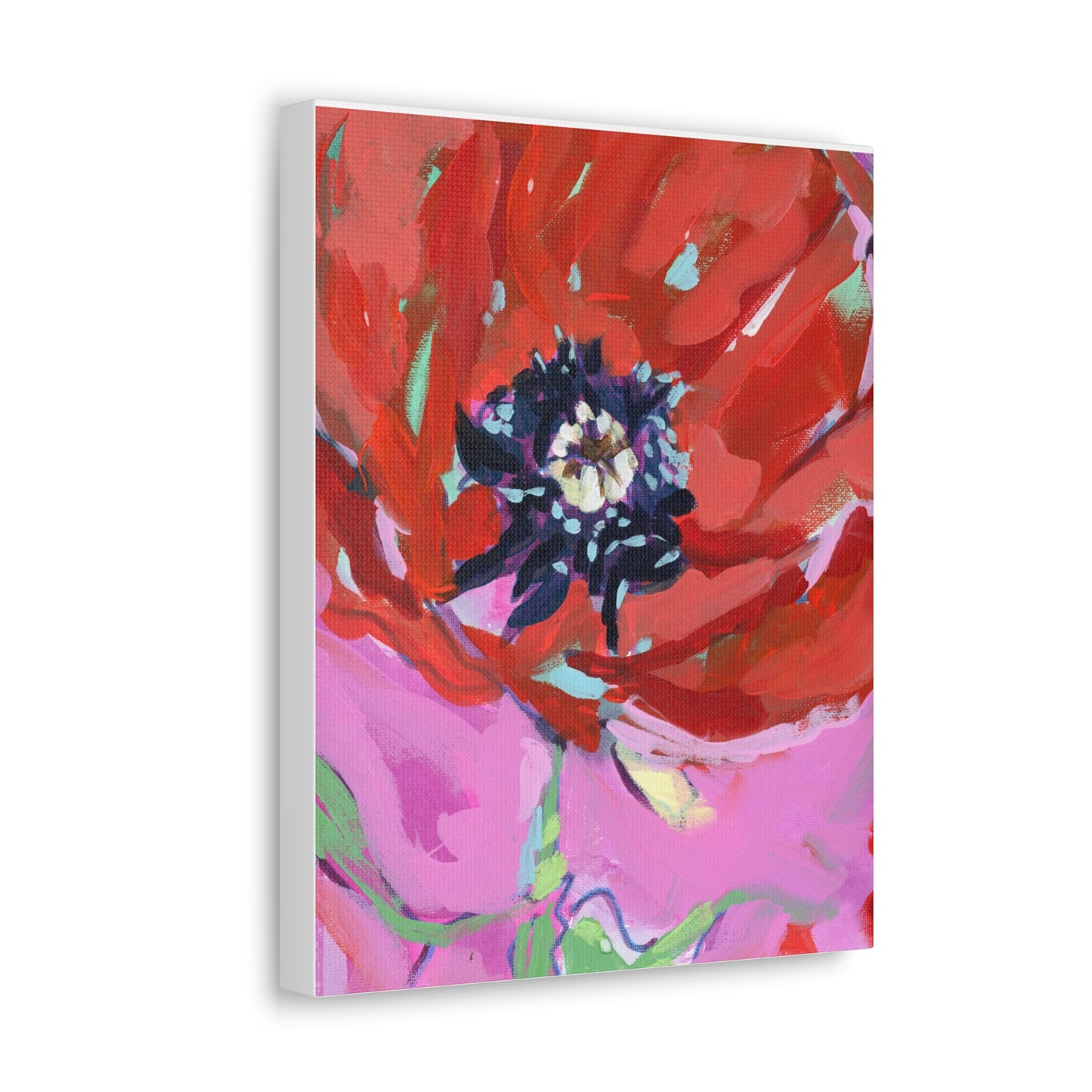 August Birth Flower Canvas