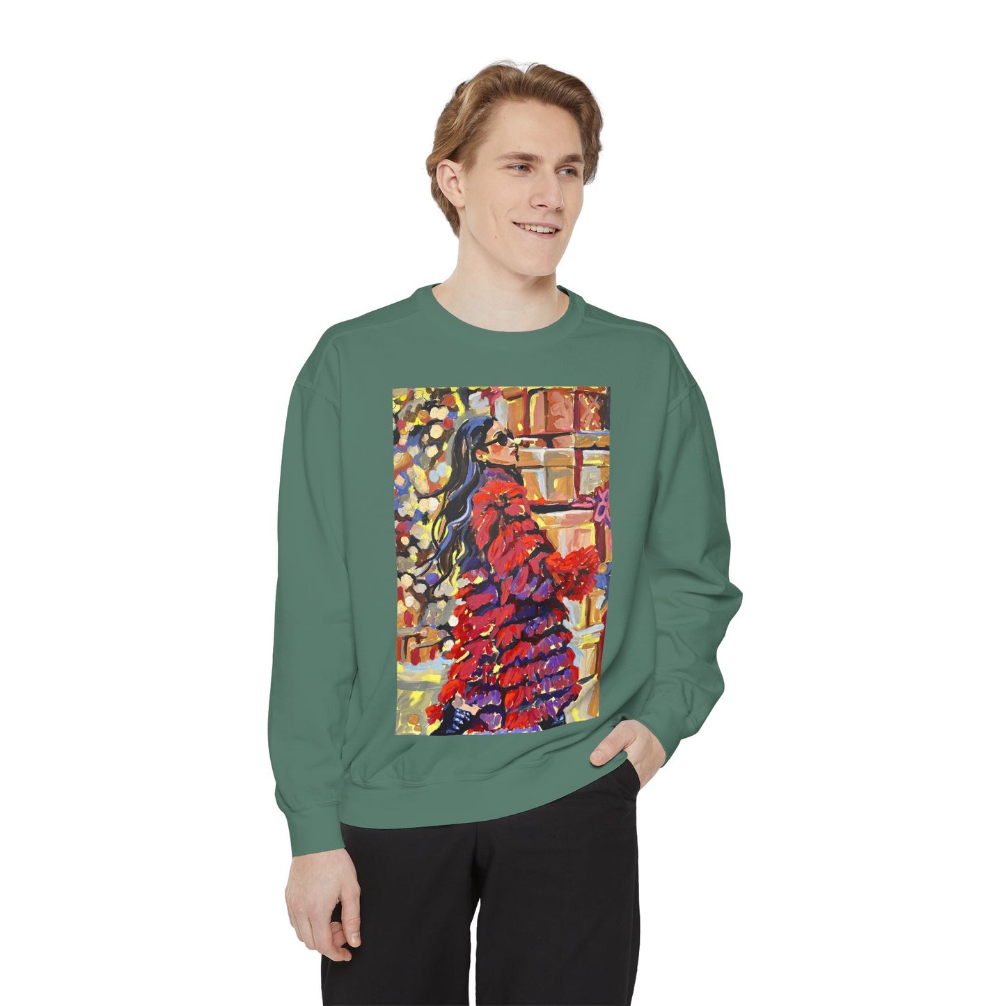 Holiday Shopping Girl Sweatshirt