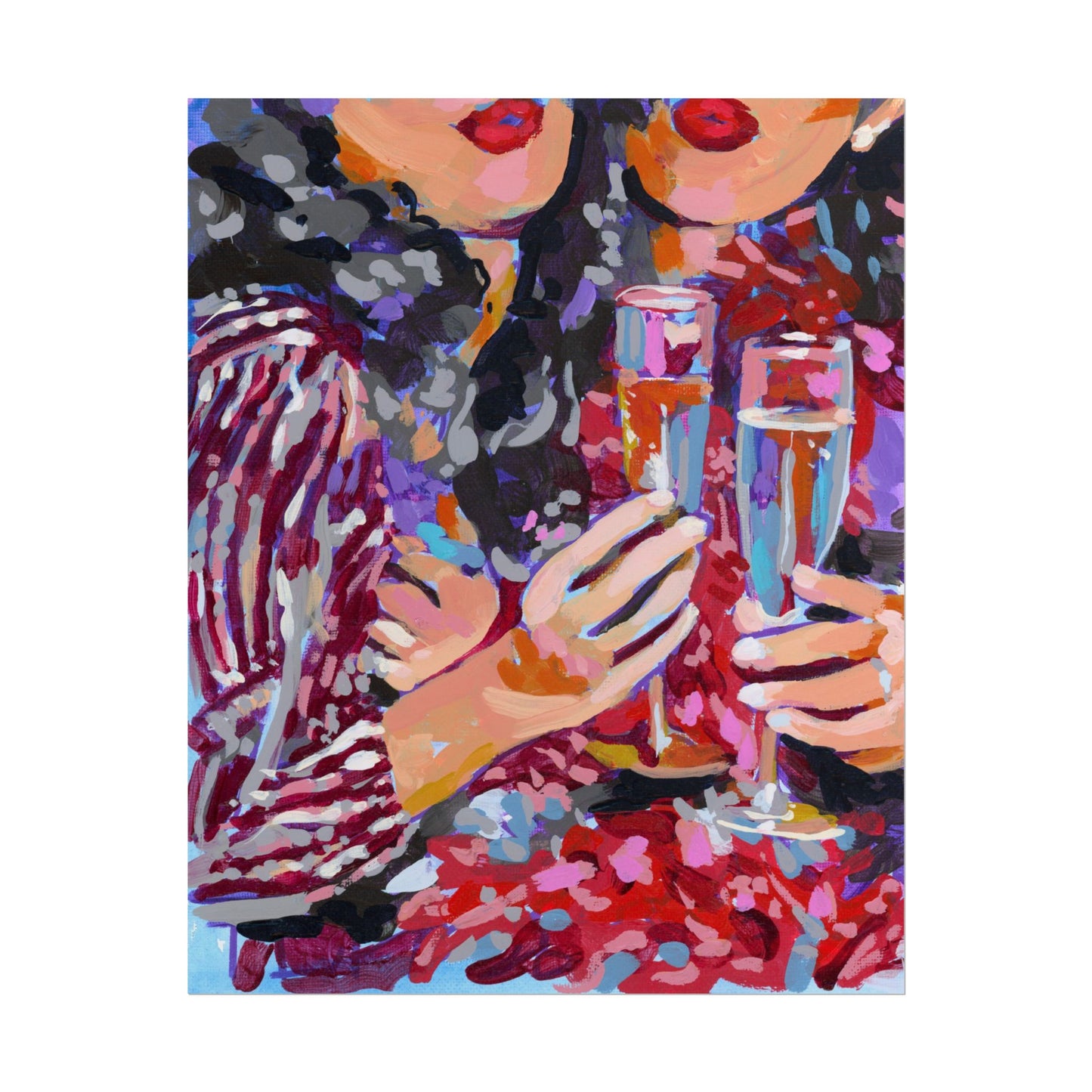 Champagne Toast Art Print