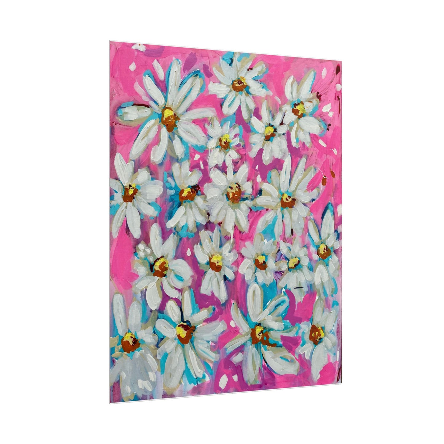 Hot Pink Daisies Art Print