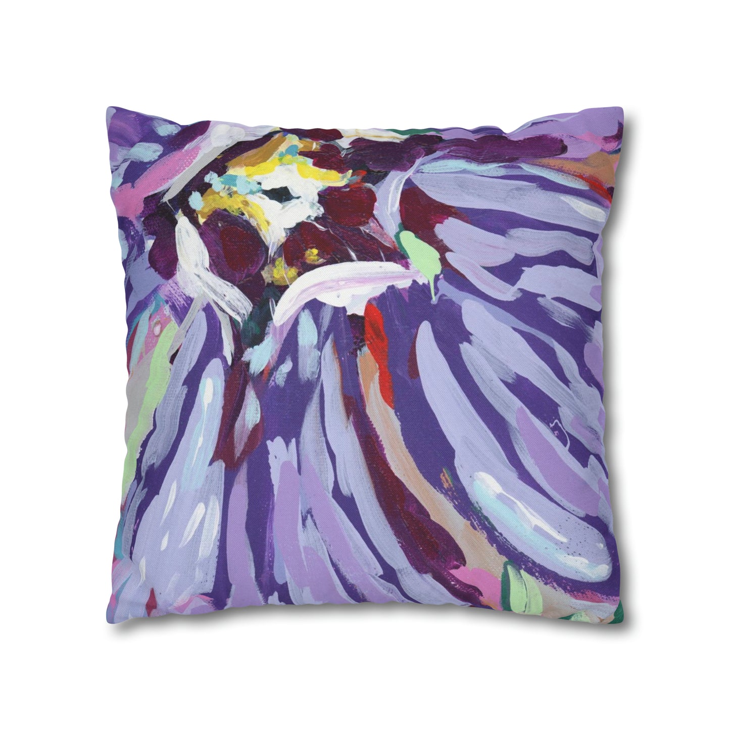 February Birth Flower Double-Sided Pillow Cover