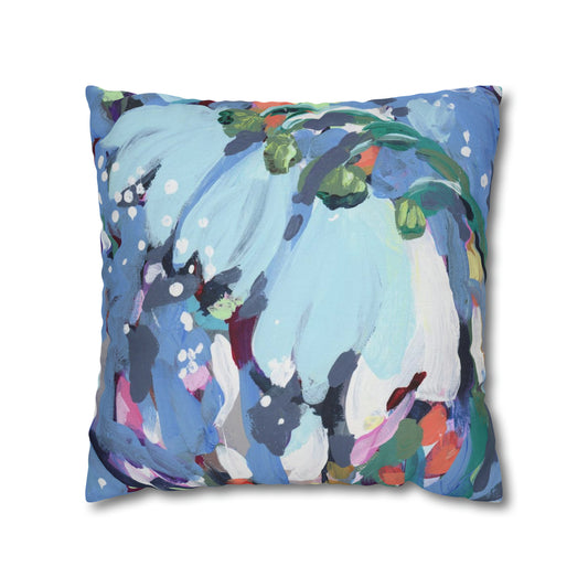 January Birth Flower Double-Sided Pillow Cover