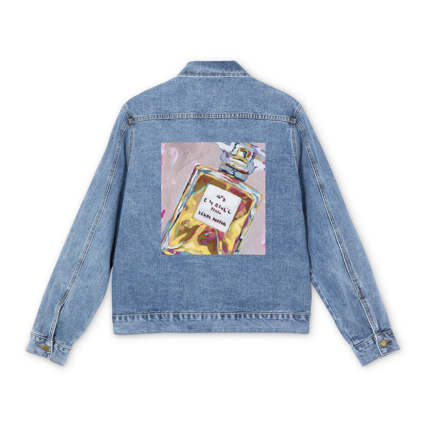 Denim Jacket - Chanel Perfume Painting