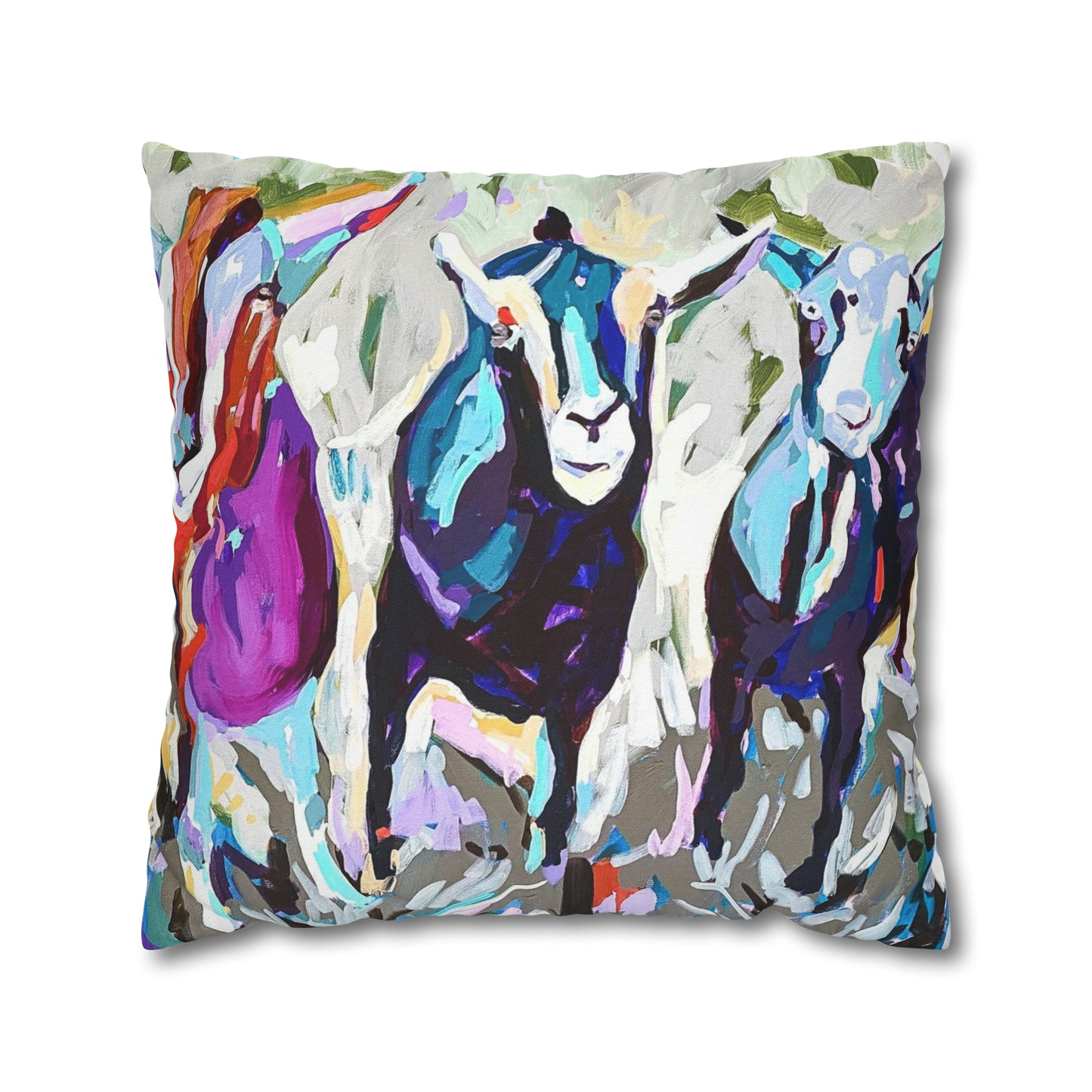 Goat/Iowa pillow cover