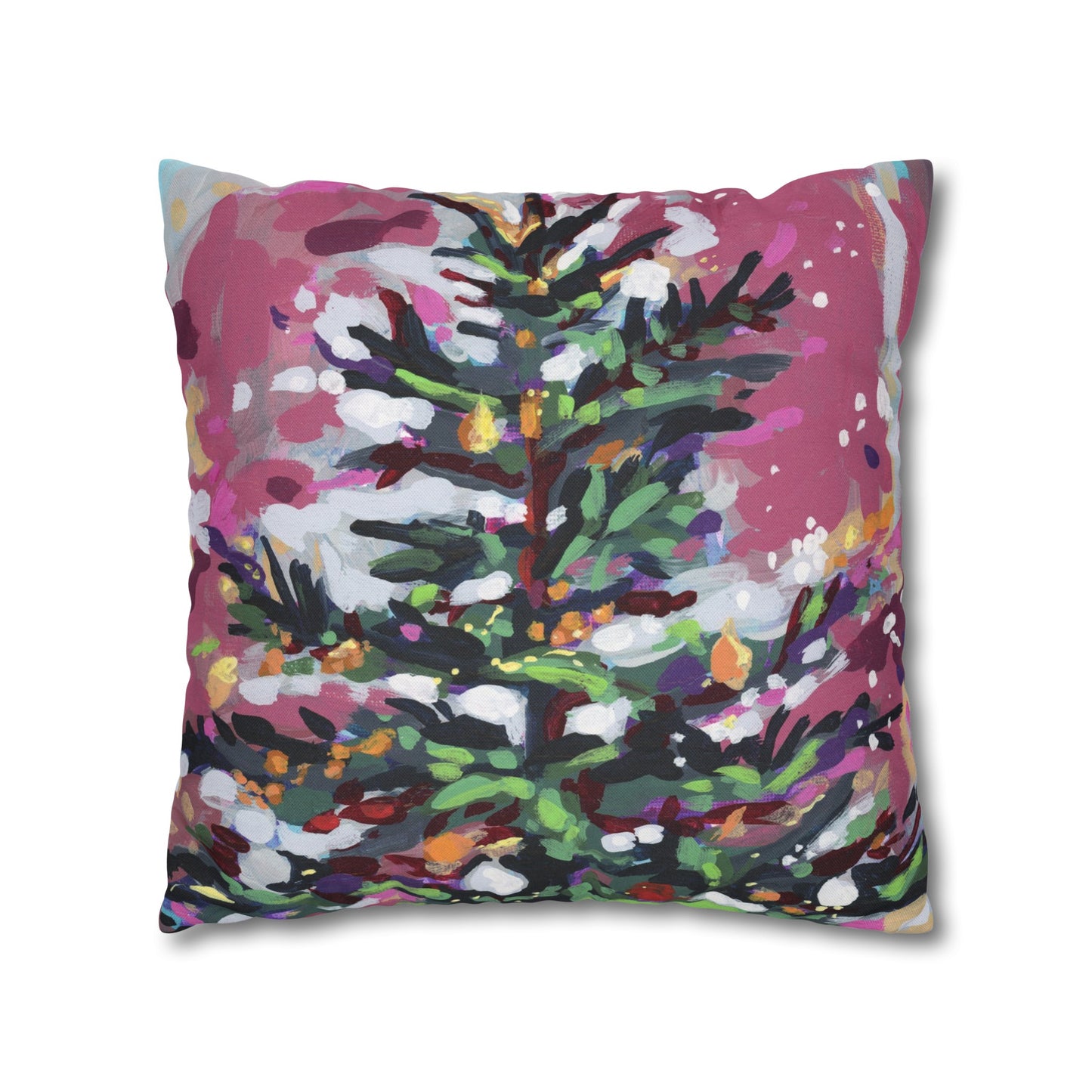 Nutcracker/Cranberry Christmas Tree Pillow Cover