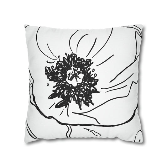 August Birth Flower Double-Sided Pillow Cover