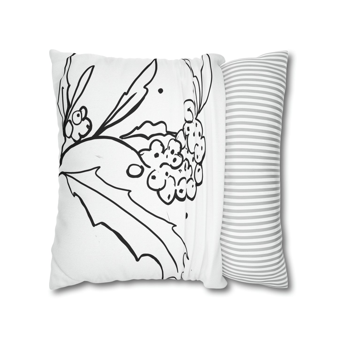 December Birth Flower Double-Sided Pillow Cover