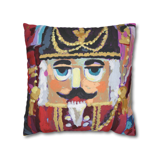 Nutcracker/Cranberry Christmas Tree Pillow Cover