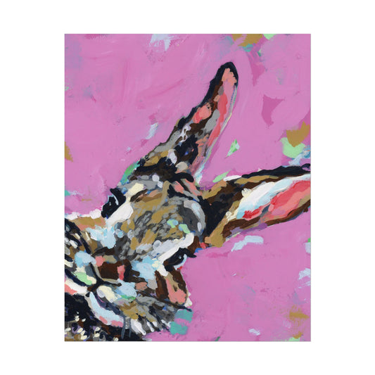 Pink Bunny XL Art Print