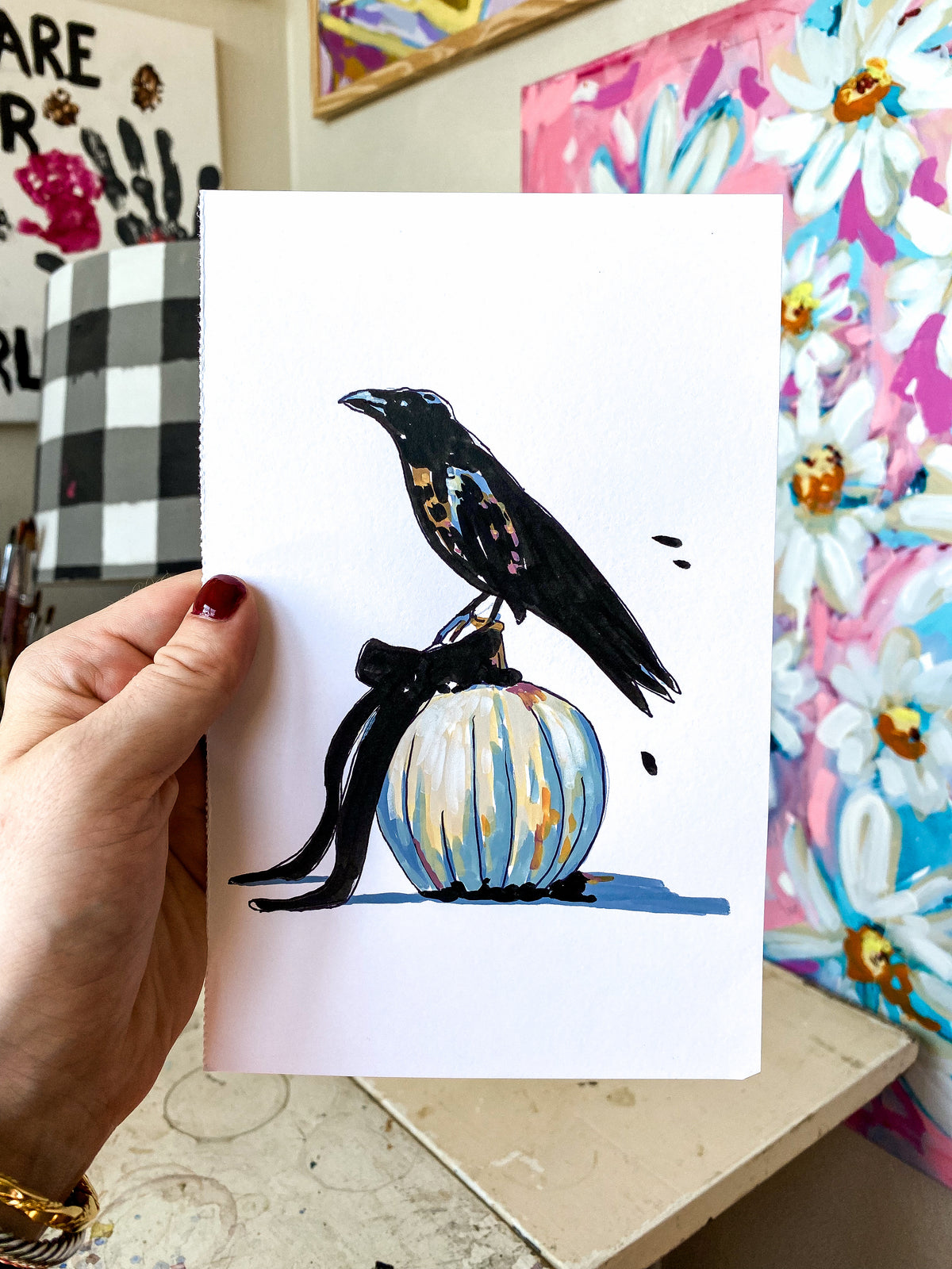#028 - Crow on the Pumpkin