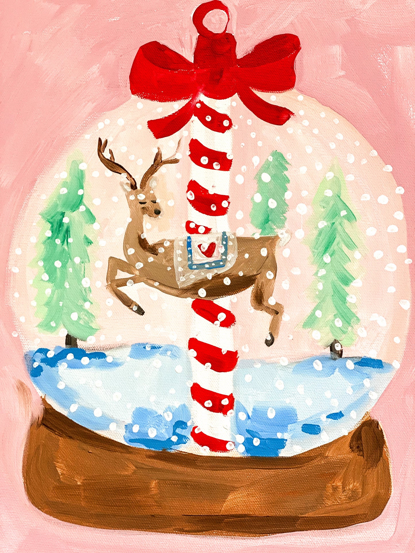 Snow Globe Online Painting Class