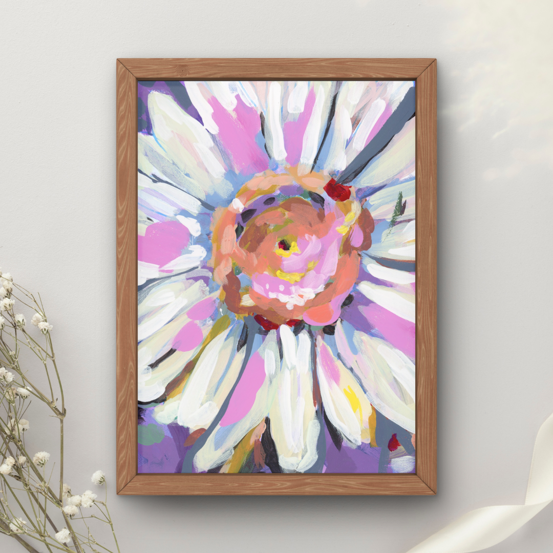 April Birth Flower Art Print