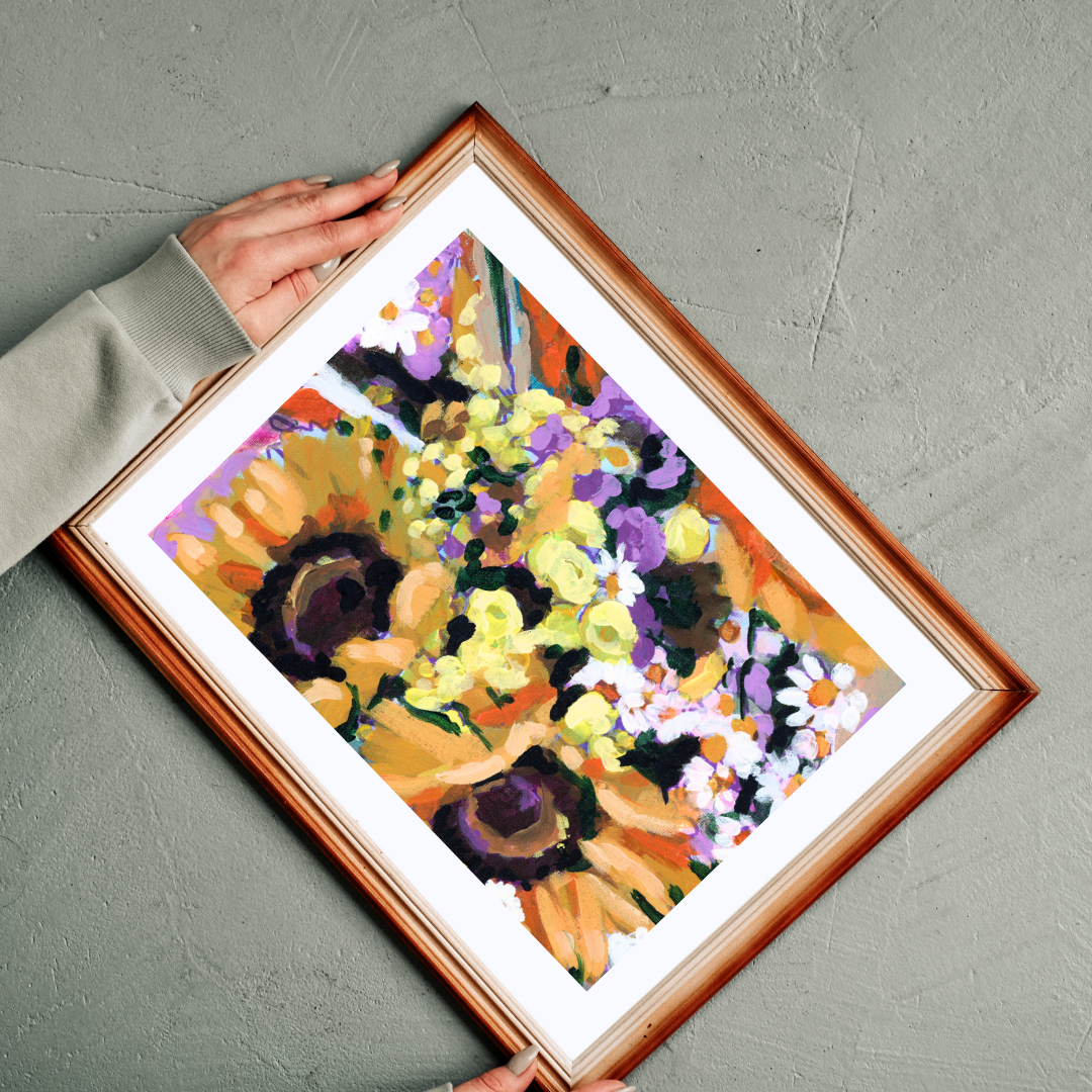 Sunflower Bouquet Art Print