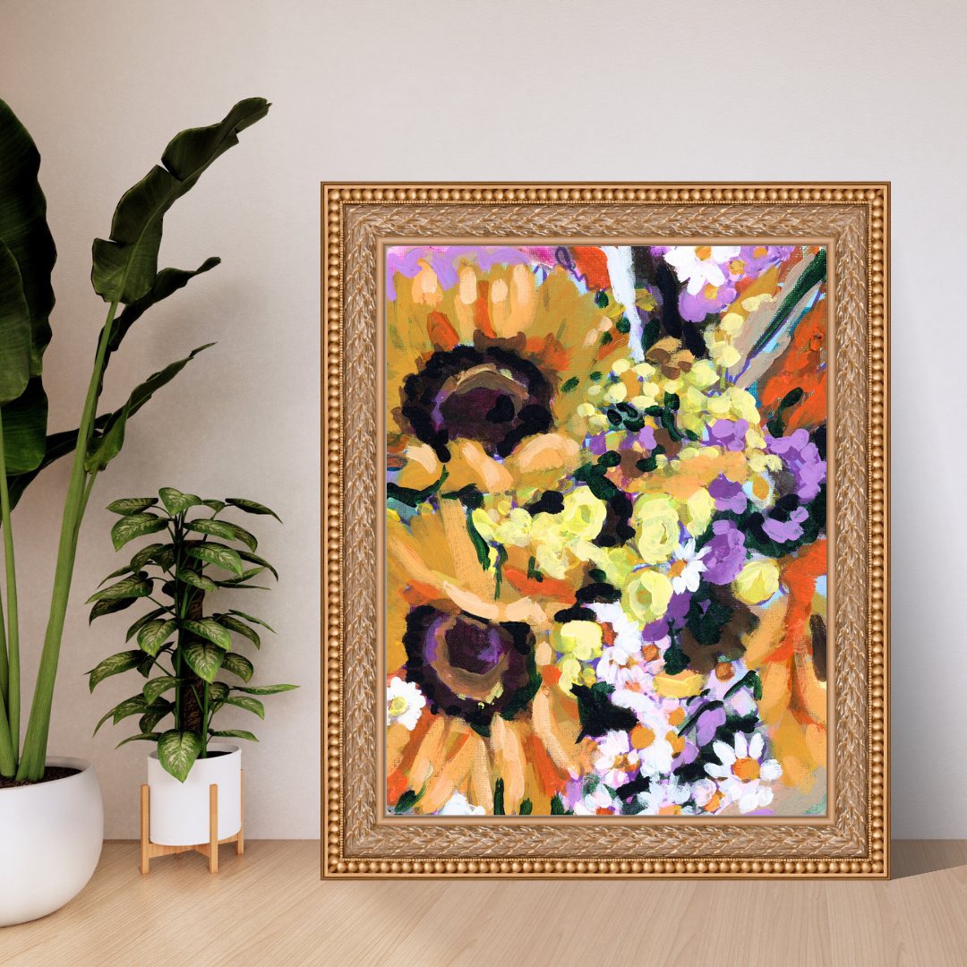 Sunflower Bouquet Art Print