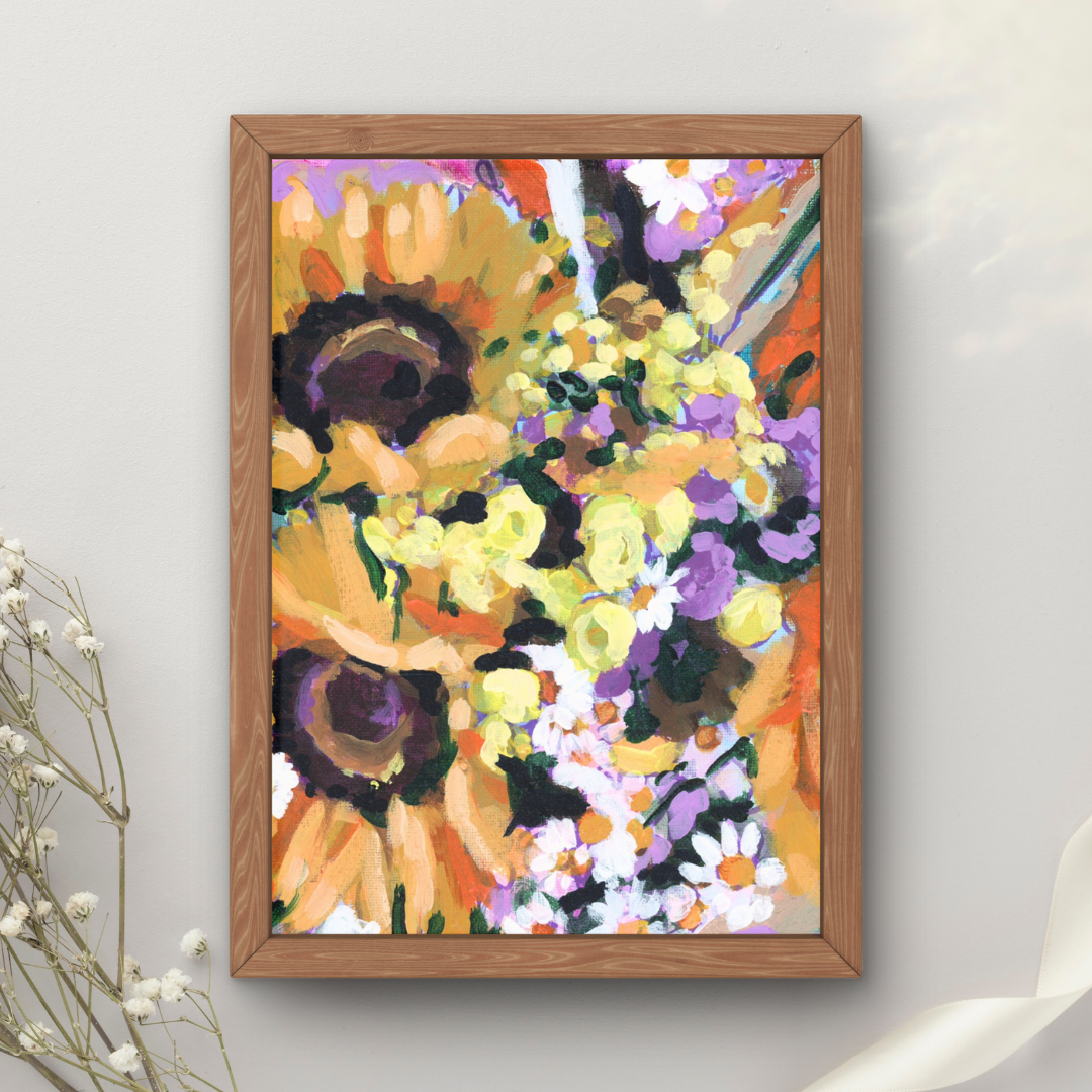 Sunflower Bouquet Art Print