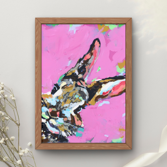 Pink Bunny Art Print