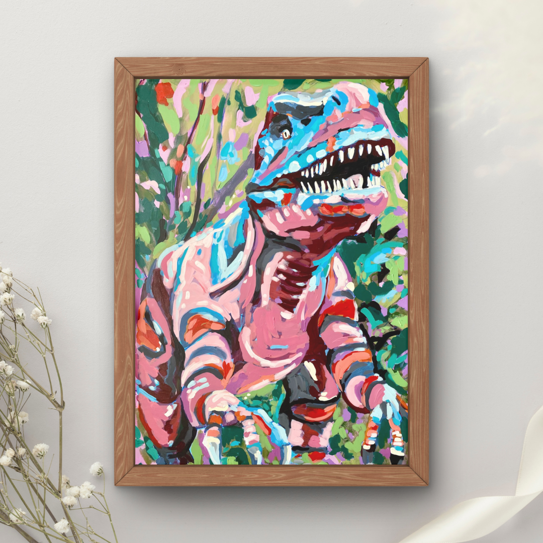 Clementine's Dino Art Print