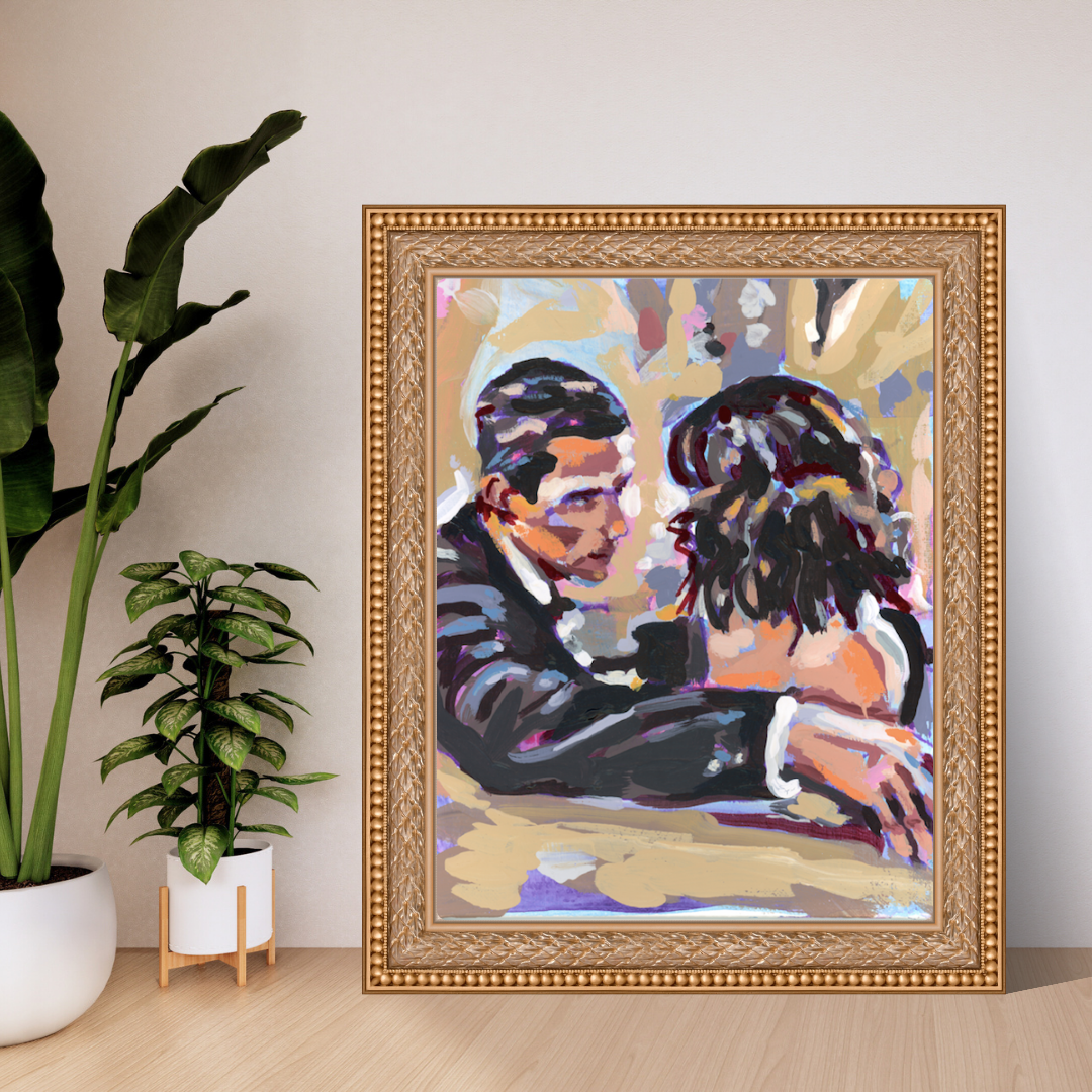 Suave Couple Art Print