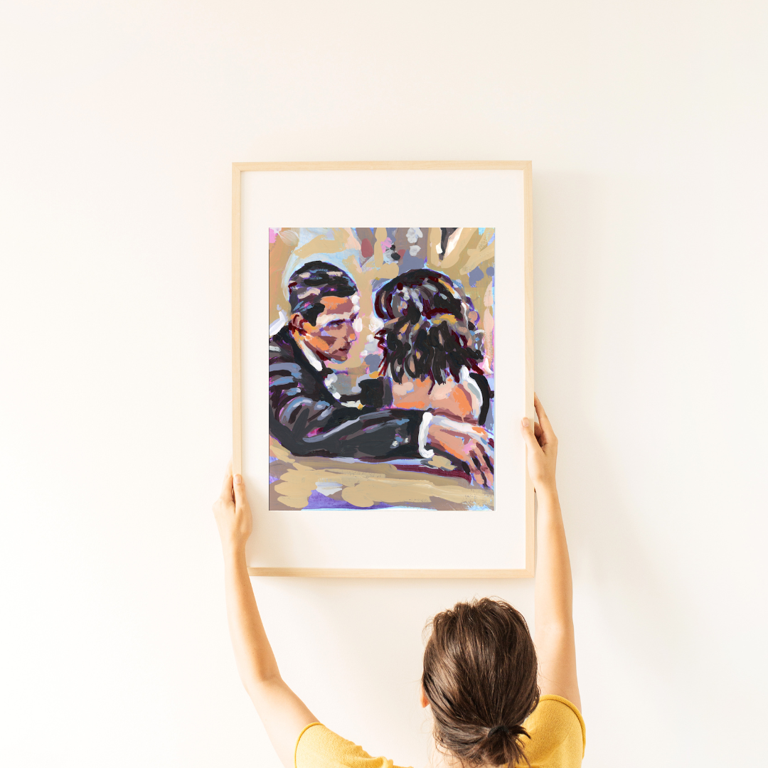 Suave Couple Art Print