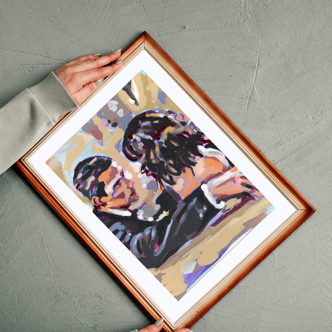 Suave Couple Art Print