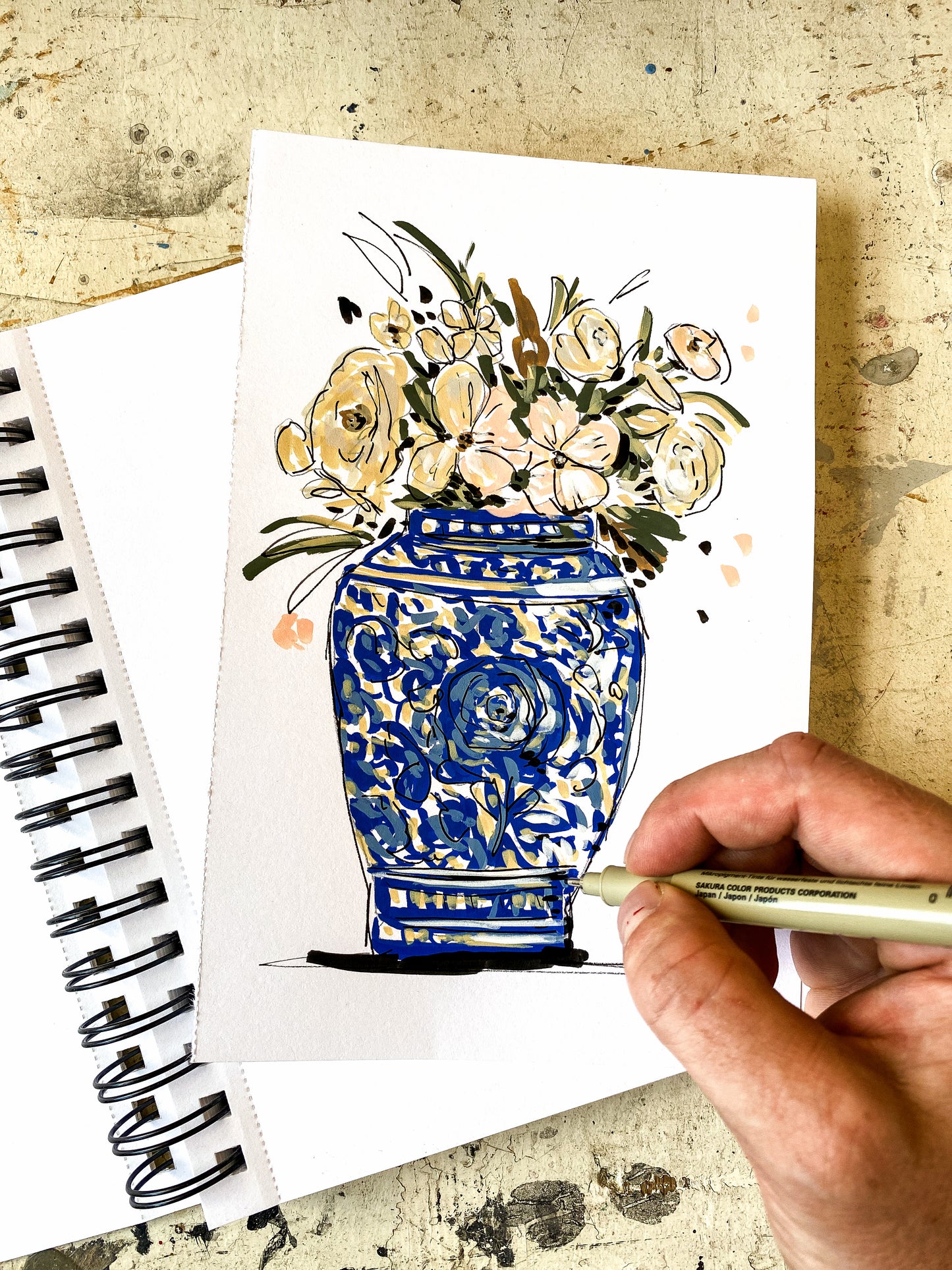 #005 - Ginger Jar Floral