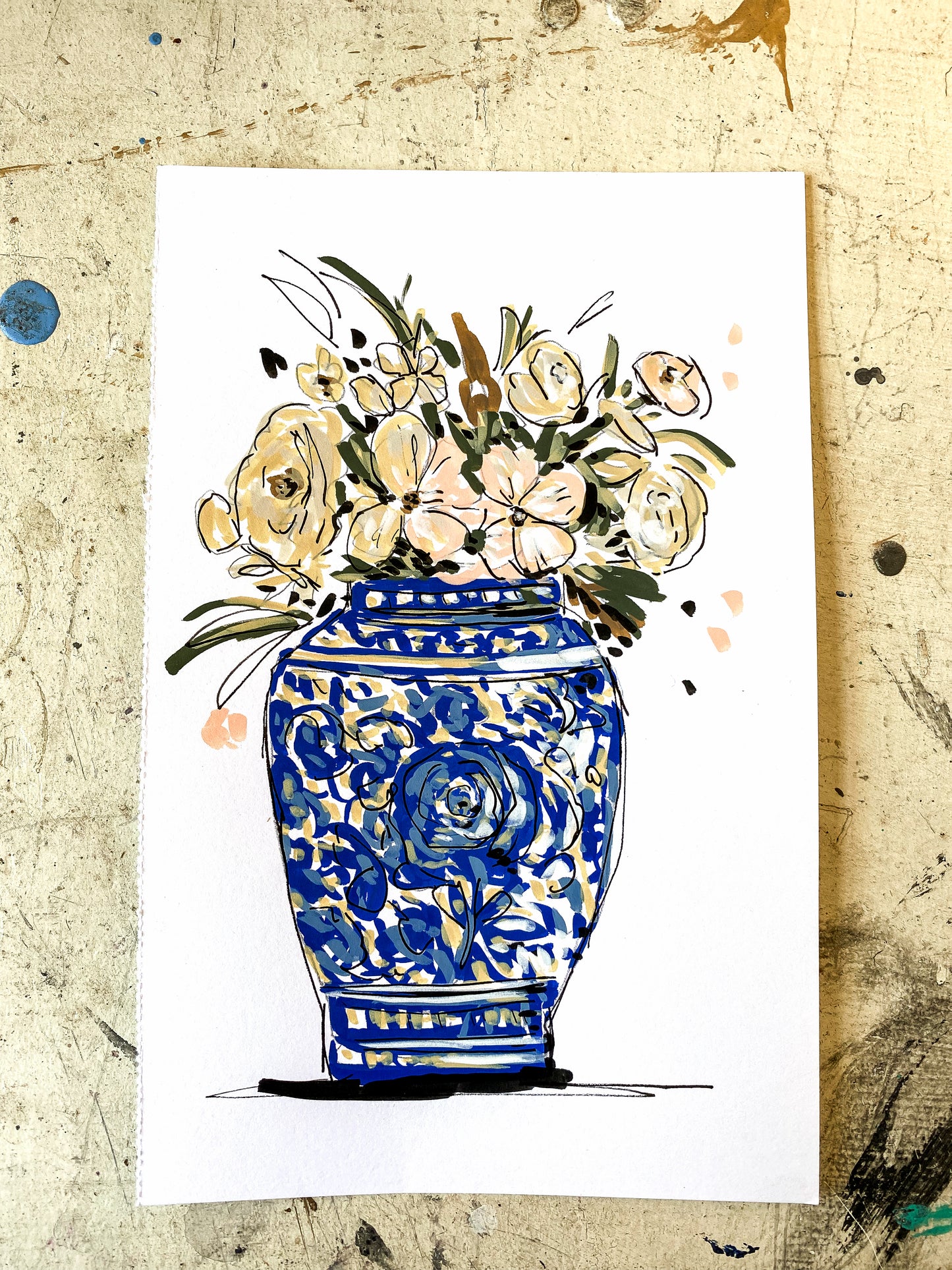 #005 - Ginger Jar Floral