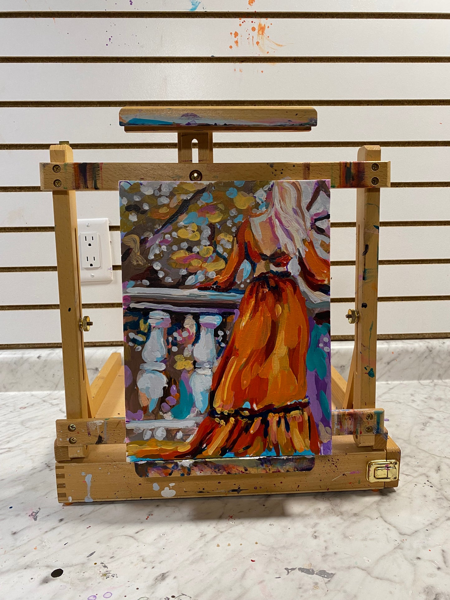 Orange Dress Girl Original