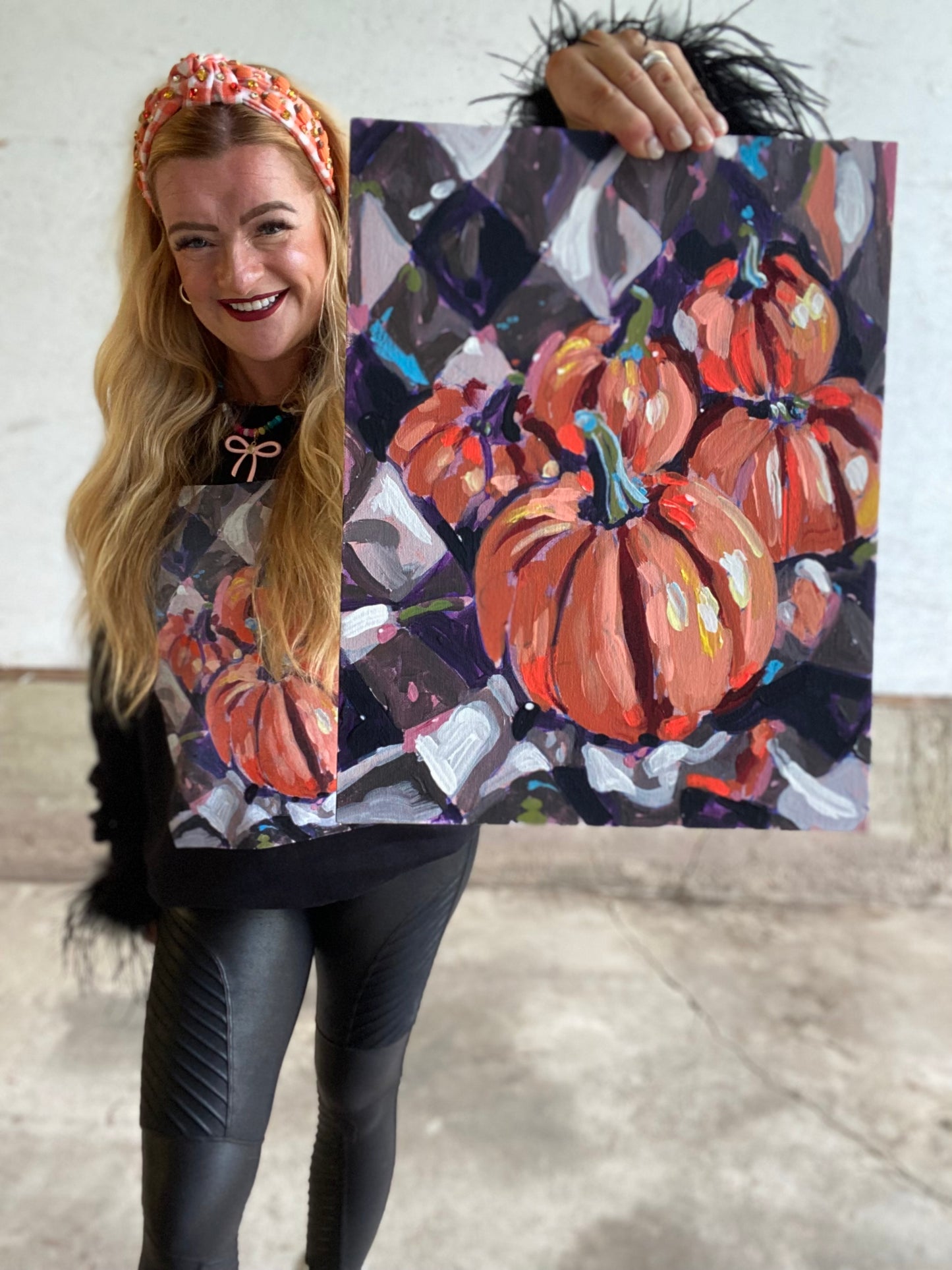 Plaid Pumpkin Sweatshirt
