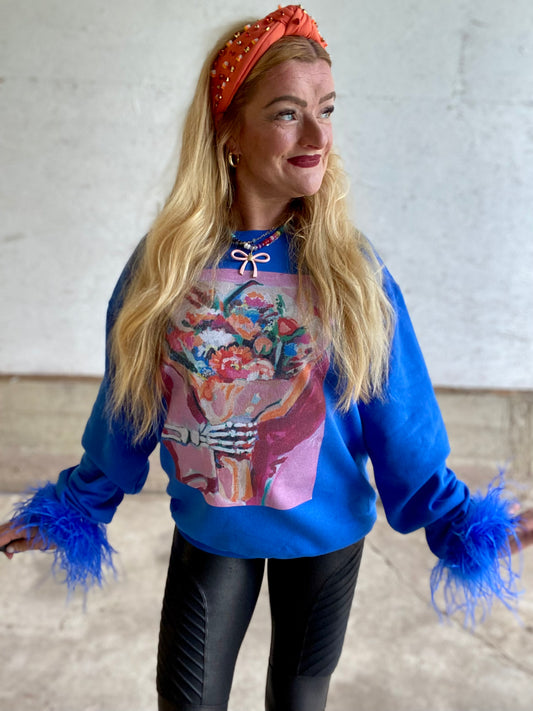 Skeleton Hand Bouquet Sweatshirt