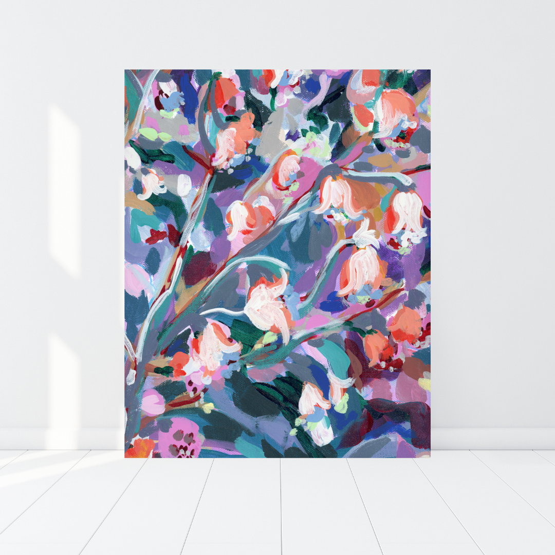 May Birth Flower Canvas