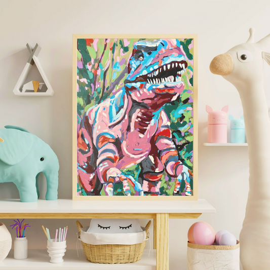 Clementine's Dino Art Print